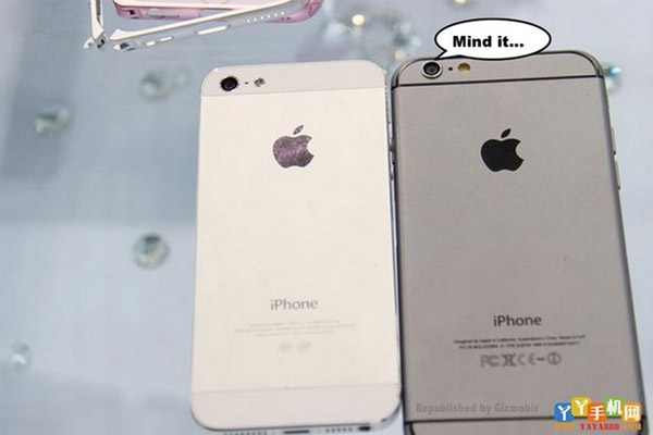 Comparado el tamaño del iPhone 5 frente al del iPhone 6