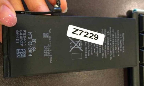 El iPhone 6 de 5.5 pulgadas tendrá una baterí­a de 2915 miliamperios y la del 4.7 pulgadas será de 1810 miliamperios