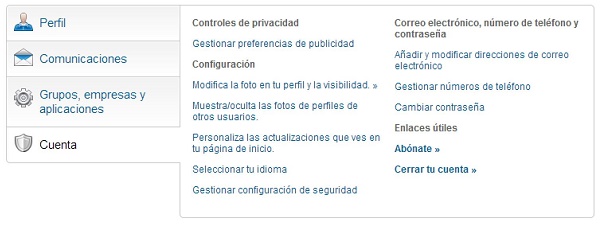 Cerrar cuenta de LinkedIn