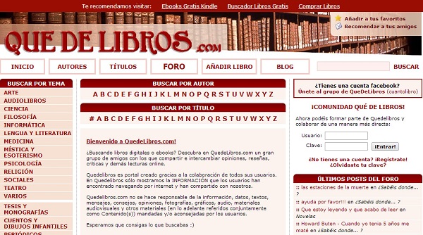 La Audiencia Nacional tumba una actuación de la Comisión Sinde contra la web Quedelibros.com 1 Quedelibros.com