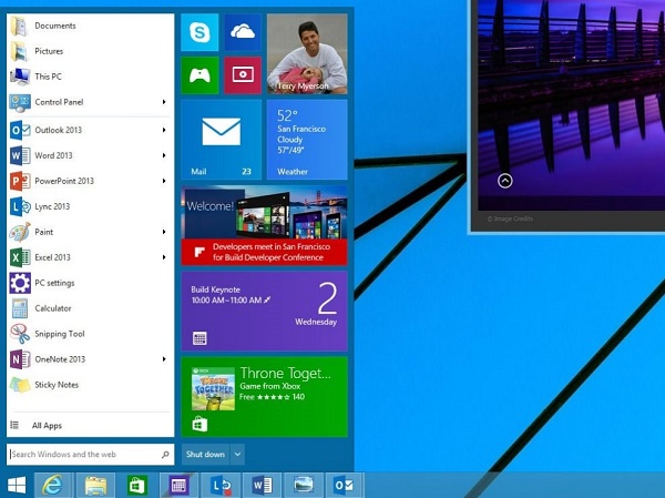 Windows 9 podría sacrificar la barra lateral de opciones 2 Windows 9