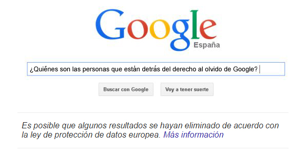 Estas son las personas que deciden el derecho al olvido en Google 1 Personas que deciden el derecho al olvido de Google