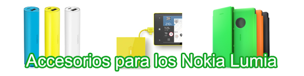 Accesorios para los Nokia Lumia