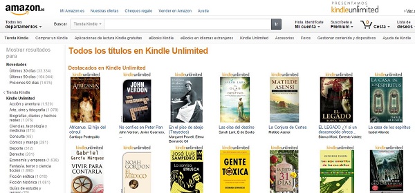 Amazon Kindle Unlimited, accede a más de 700.000 libros por 10 euros al mes 2 Amazon Kindle Unlimited