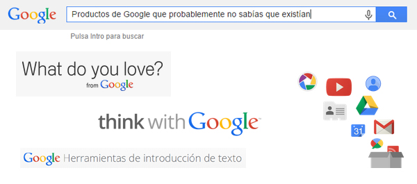Productos de Google que probablemente no sabí­as que existí­an