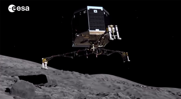 La sonda Rosetta aterriza un robot por primera vez sobre la superficie de un cometa