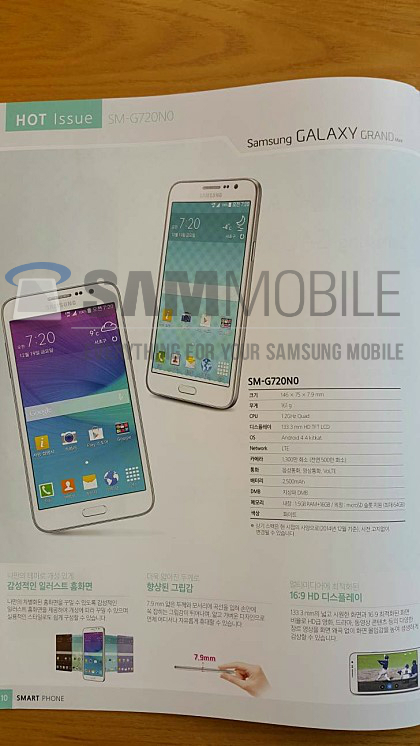 Se filtran las características del Samsung Galaxy Grand Max 2 Samsung Galaxy Grand Max