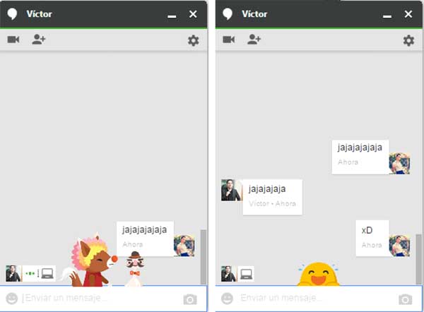 Hangouts emoticonos ocultos