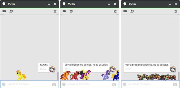 Hangouts emoticonos ocultos