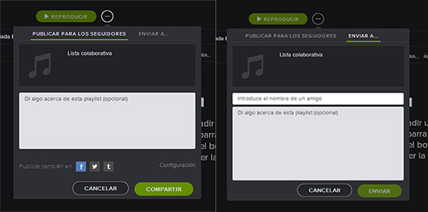 Spotify listas colaborativas