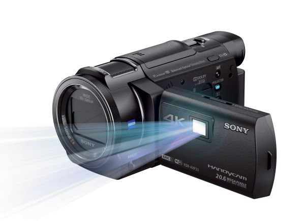 Sony FDR-AX33, videocámara 4K con picoproyector