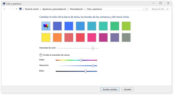 Cómo personalizar el menú de inicio en Windows 10 2 Colores de windows 10