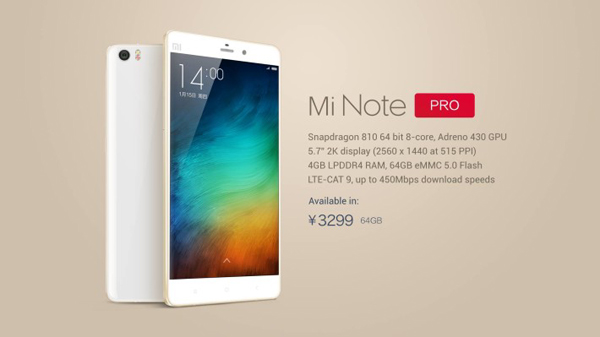 Xiaomi Mi Note Pro 