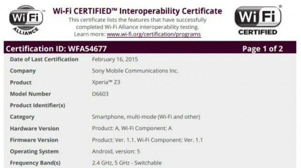Xperia Z3 Lollipop