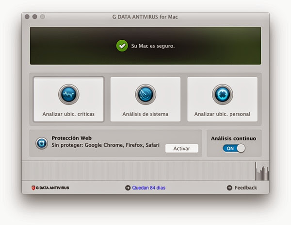 G Data Antivirus para Mac, protege de amenazas a los equipos de Apple