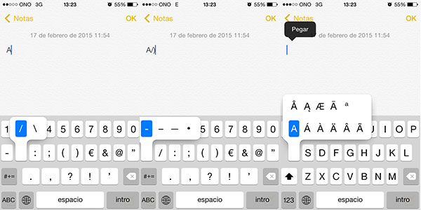 iPhone trucos teclado