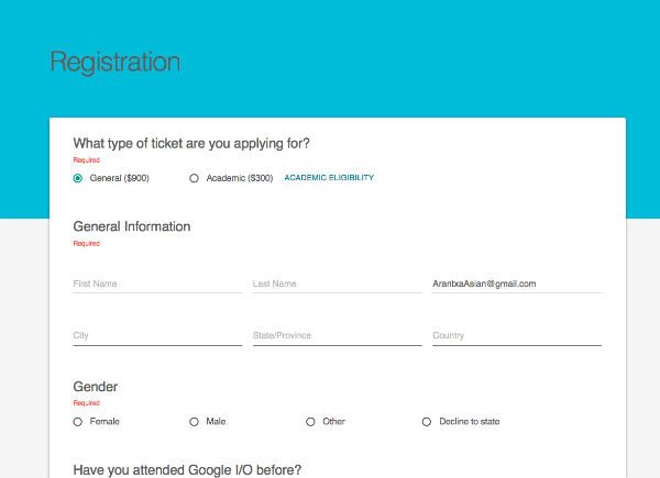Se abre el periodo de registro para acudir a la Google I/O 2015 2 Google I/O registro
