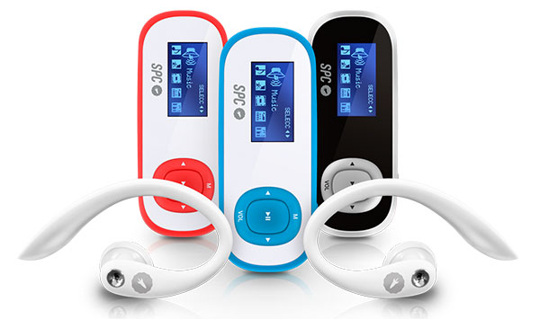 SPC Clip Shuffle y Clip Pedometer, reproductores MP3 para hacer deporte