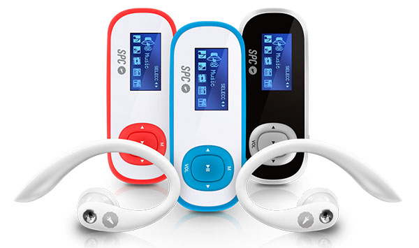 SPC Clip Shuffle y Clip Pedometer, reproductores MP3 para hacer deporte