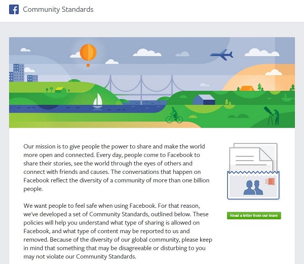 Facebook explica lo que se puede publicar y lo que no en la red social 2 Facebook