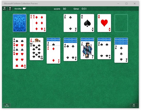 Solitario en Windows 10