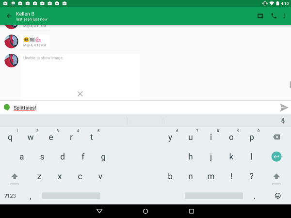 Android M teclado