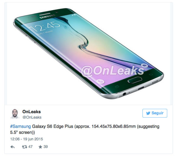 El Samsung Galaxy S6 Edge Plus aparece en imágenes 2 Samsung Galaxy S6 Edge Plus
