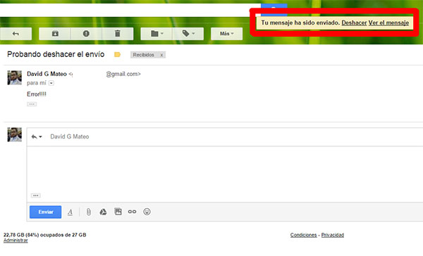 gmail deshacer el envÃÂo