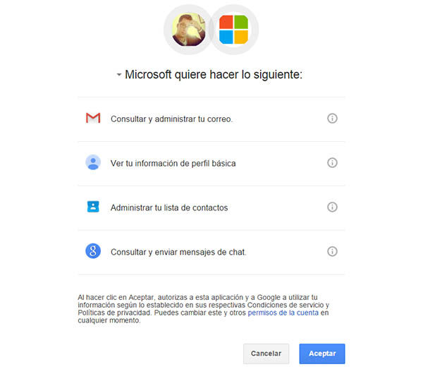 gmail en outlook