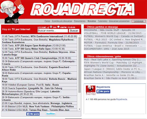 Prohíben a Rojadirecta seguir facilitando ver partidos de fútbol piratas 1 rojadirecta cese