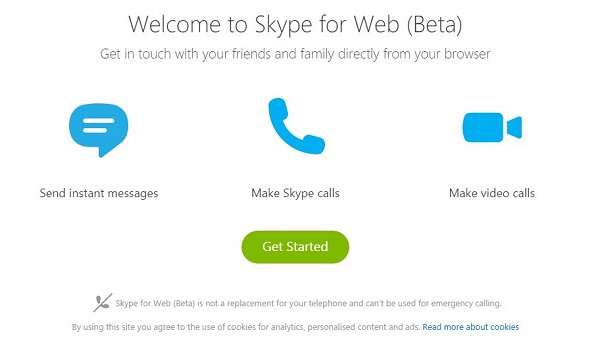 Skype Web beta ya está disponible