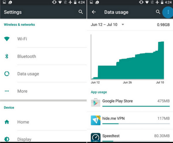 Cinco trucos para ahorrar consumo de datos en un móvil Android 4 Android datos