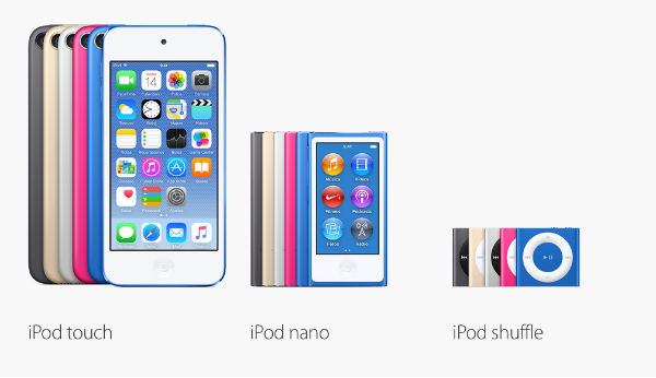 Así­ son los nuevos iPod de Apple
