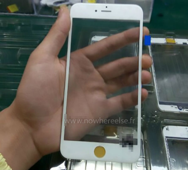 Se filtran fotos reales del panel frontal del iPhone 6S Plus