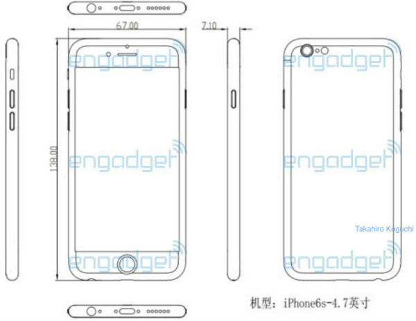 El nuevo iPhone 6S podría ser menos delgado que el iPhone 6 2 iPhone 6S grosor