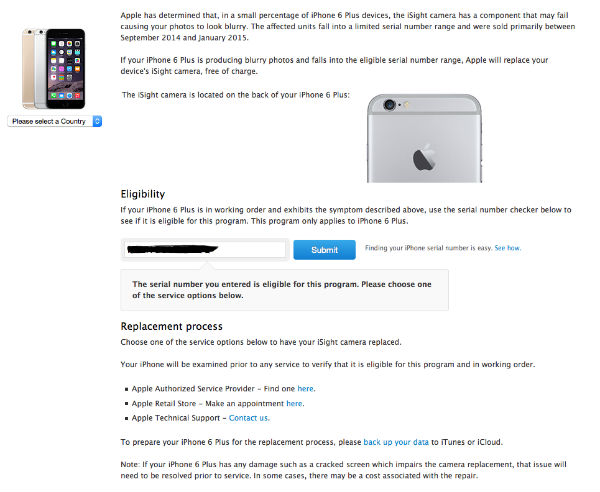 Algunos iPhone 6 Plus estarían presentando problemas en la cámara iSight 2 iPhone 6 Plus cámara problemas