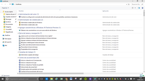 Cómo activar el modo de control total en Windows 10 3 Modo Dios de Windows 10