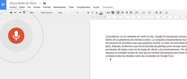 Google actualiza su suite de ofimática Google Docs para la vuelta al cole 1 Google Docs