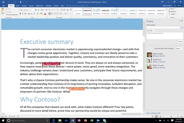 5 novedades de Office 2016 1 Office 2016