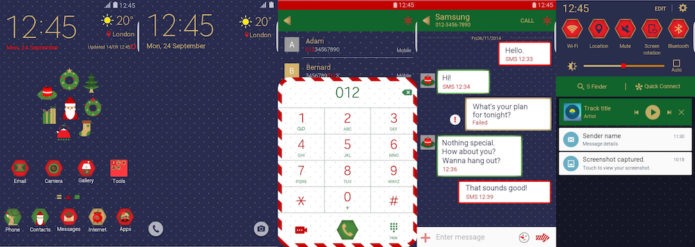 Descarga temas navideños para tu Samsung Galaxy 2 Samsung-Navidad-01