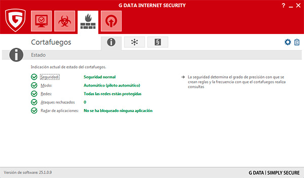 cortafuegos G Data