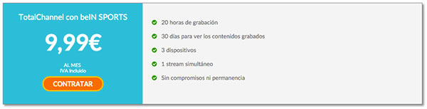 Cómo ver el Real Madrid - Barcelona por Internet 3 totalchannel