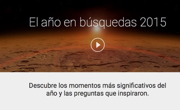 Esto ha sido lo más buscado en Google durante 2015 1 búsquedas Google