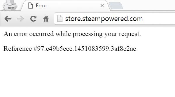 La plataforma de juegos Steam sufre un colapso de seguridad 2 Error de Steam