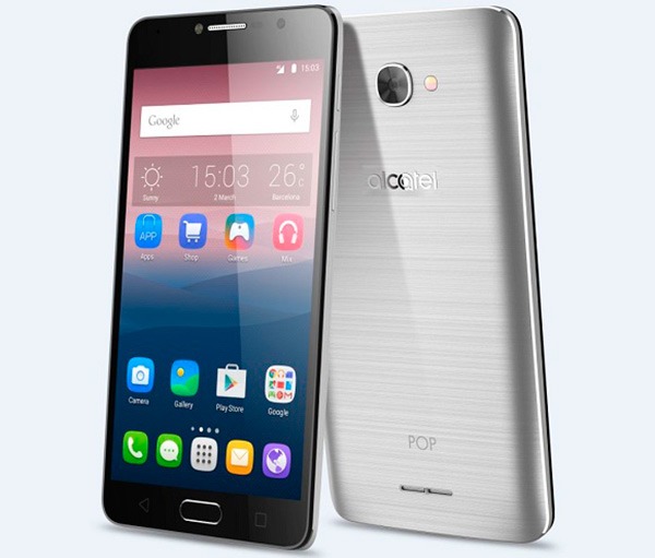 Alcatel POP 4S frontal y trasera