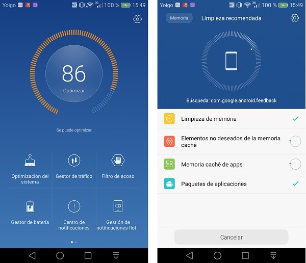 Éstas son las aplicaciones que vienen de serie con el Huawei Mate 8 4 Huawei Mate 8 administrador del teléfono