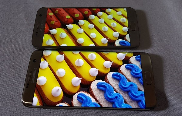 De arriba a abajo: Samsung Galaxy S7 y Samsung Galaxy S7 edge