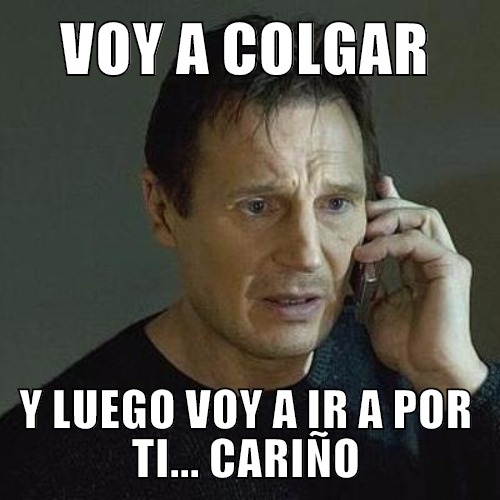 meme liam neeson san valentin whatsapp