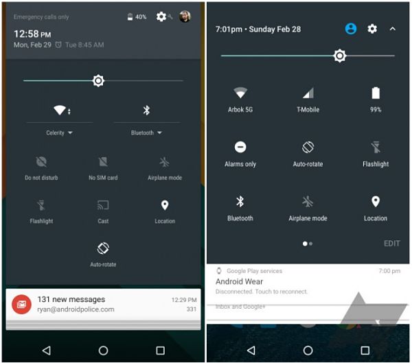 Primeras capturas de la nueva versión de Android