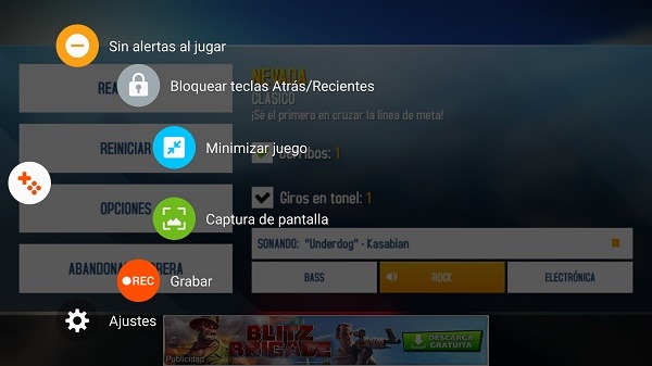 Game Tools en una partida del Samsung Galaxy S7 edge